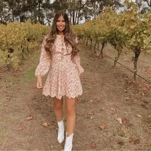 Zimmermann goldie top scallop short dress